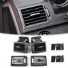 Vänster Höger AC-ventil W204 Instrumentbräda Center AC Luftventil Utlopp Galler Montering För Mercedes Benz C-klass C180 C200 220 230