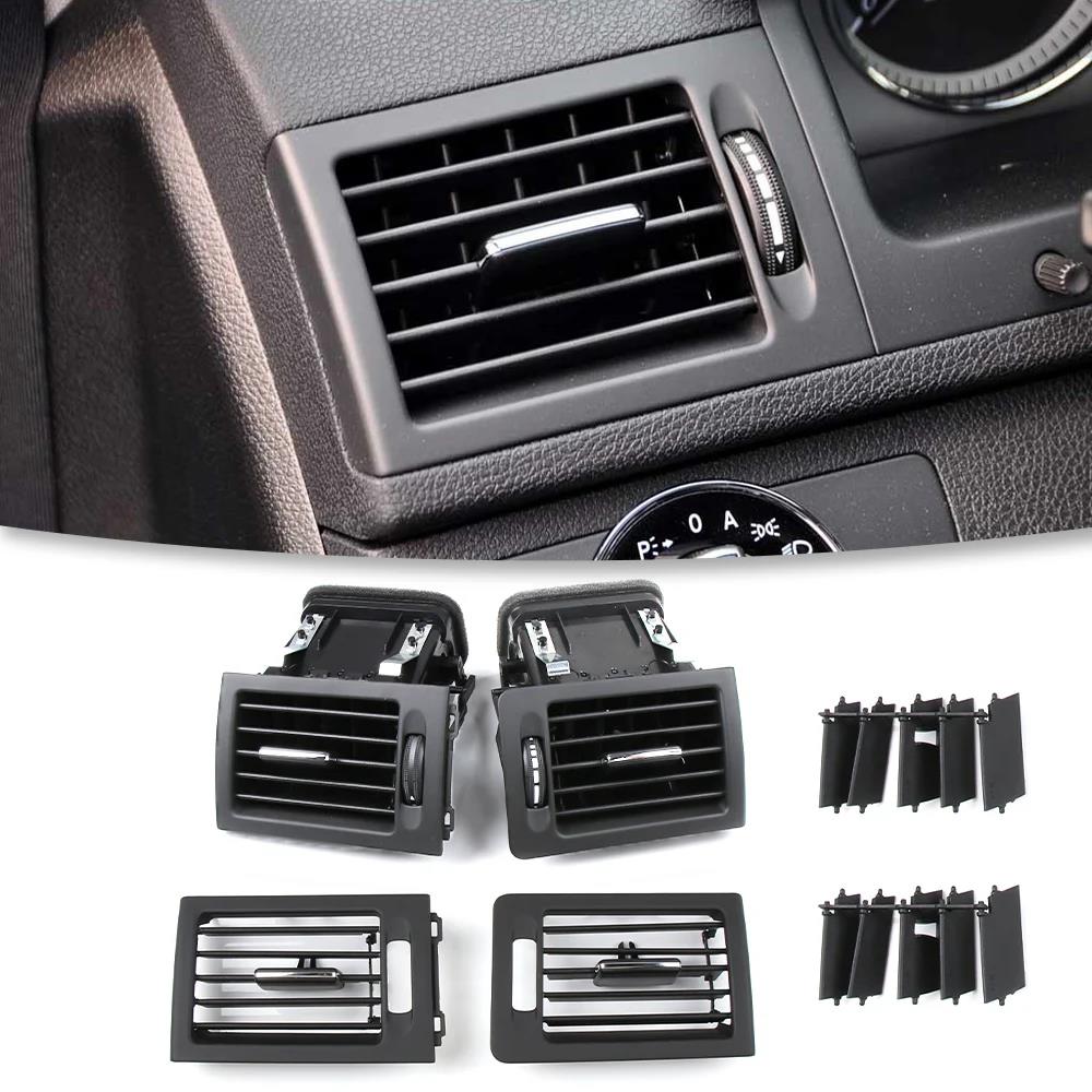 Vänster Höger AC-ventil W204 Instrumentbräda Center AC Luftventil Utlopp Galler Montering För Mercedes Benz C-klass C180 C200 220 230