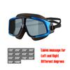 Queshark Adult -1.5 To -10.0 Myopia Swim Eyewear Silicone Anti Fog Swimming Goggles Custom Different Left and Right Eyes
