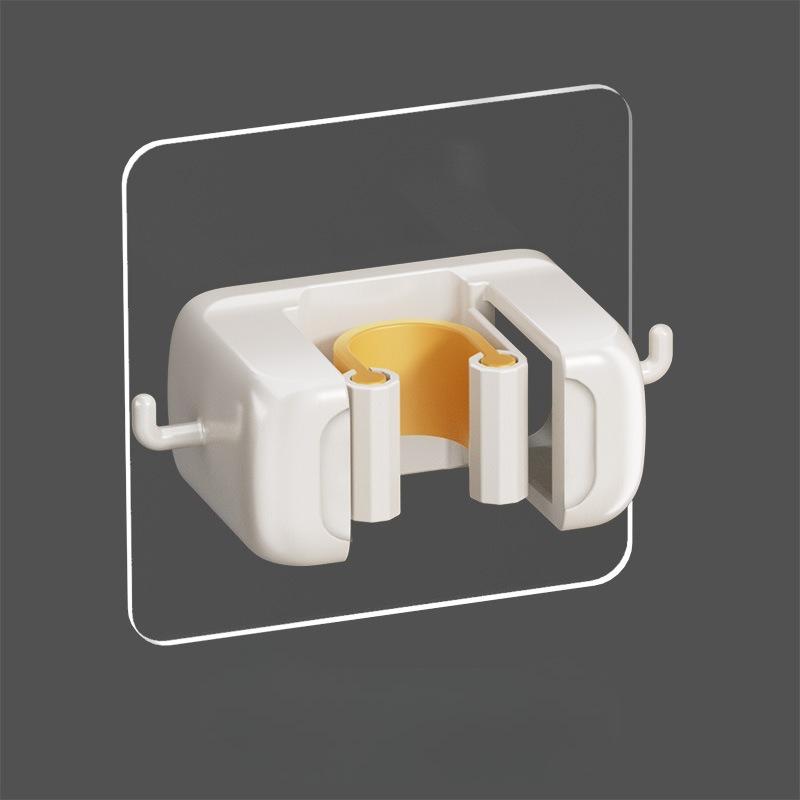 

Wall-Mounted Mop and Broom Holder, No-Drill Wall Storage Rack, Multi-Functional Tool Organizer for Bathroom and Kitchen 1PC