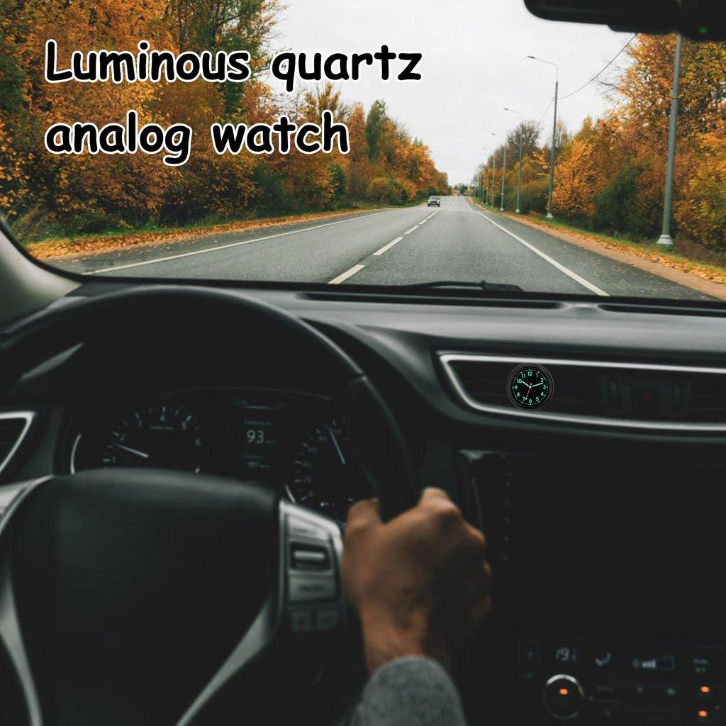 Mini Bil Lysande Klockor Bilar Interiör Självhäftande Mini Digital Klocka Mekanik Kvarts Klockor Bilprydnad Biltillbehör