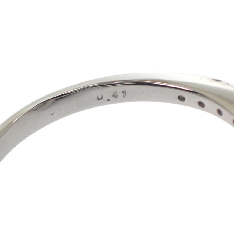 Anello senza marca Argento Platino Pt900/diamante Donna