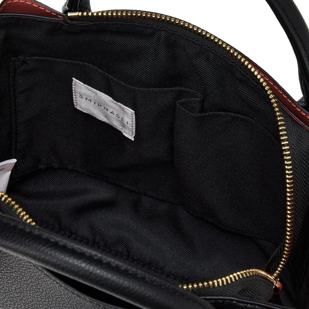 Samir Nasri Double Zip 2-Way Mini Tote Bag 2352211002 Black (210)