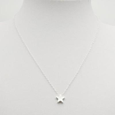 Necklace Simple Anti-rust Women Five Point Star Shape Clavicle Chain for Dating