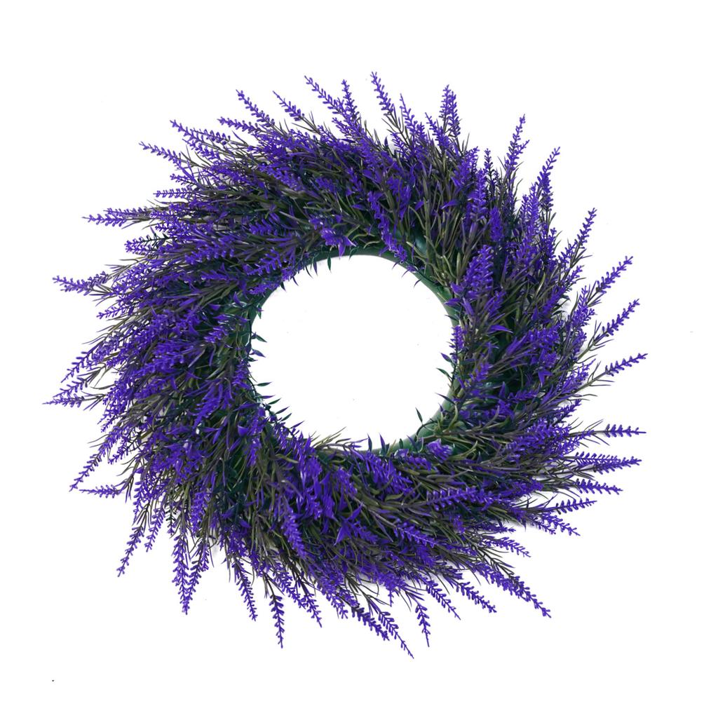 Lavender Wreath 50Cm Spring And Summer Wreath Is Suitable For Door Decoration, Interior Decoration, Wedding Shooting Props
