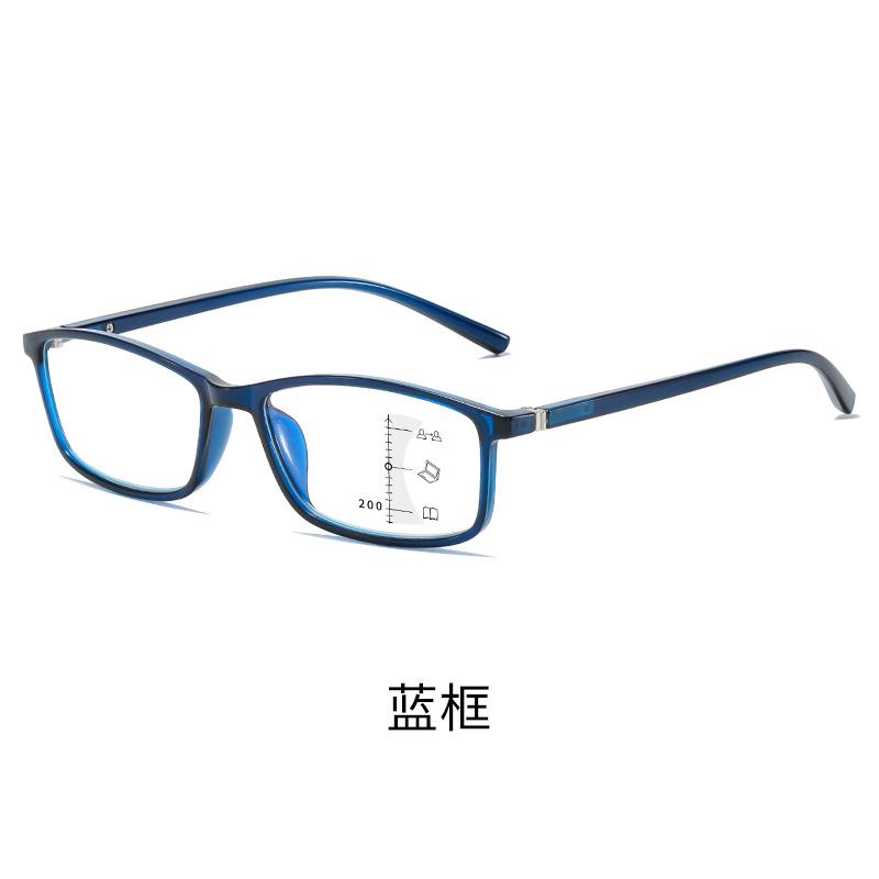 Small Frame Retro Progressive Multi-Focus Reading Glasses Far And Near Anti-Blue Light Middle-Aged And Elderly Reading Glasses