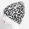 Fashion Leopard-print Knitted Hat Beanie Hat Woolen Hat for Outdoor Activities