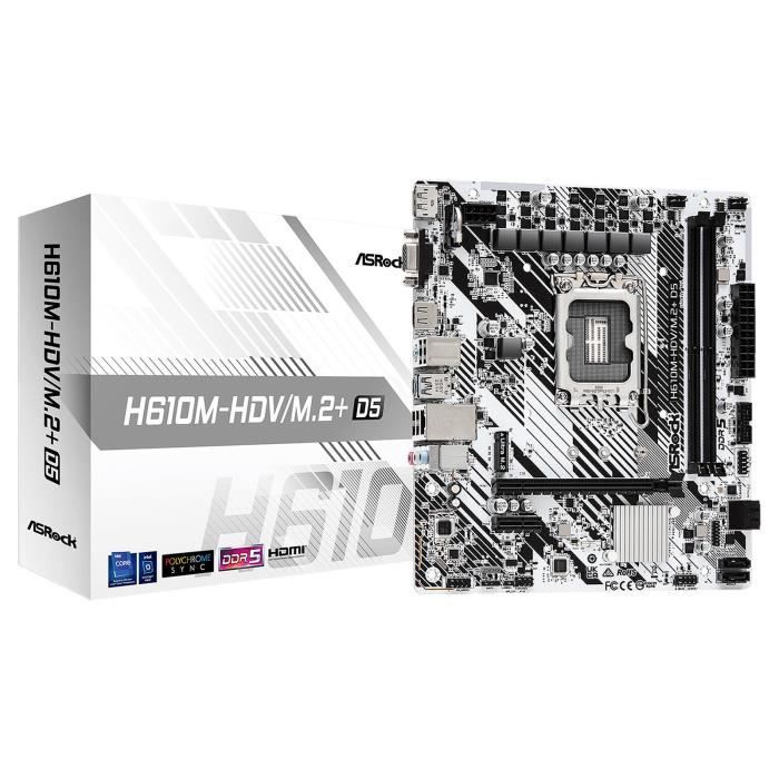 ASROCK Carte Mère H610M-HDV/M.
