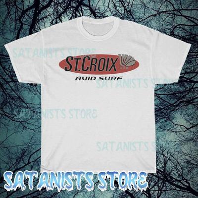 New St Croix Rods Fishing Logo Men's T-shirt Funny Size S To 5XL