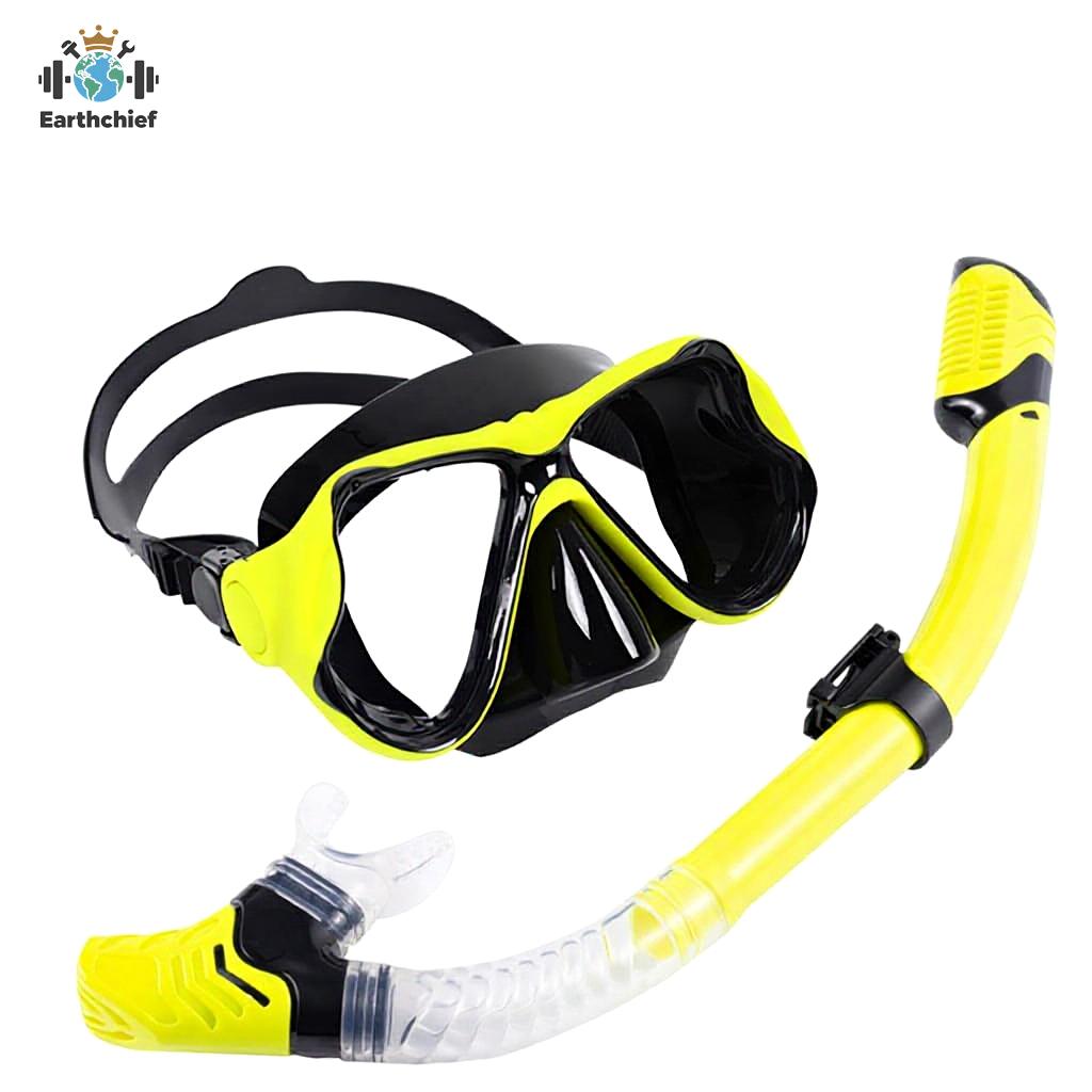 Factory Diving Equipment Set Waterproof Fully Dry Breathing Tube Swimming Myopia Mask Tempered Glass Diving Goggles