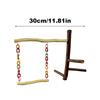 Bird Swing Chewing Standing Wooden Decor Bird Perch Stand for Budgies Small Parrots Bedding Living Room Home Indoor Outdoor