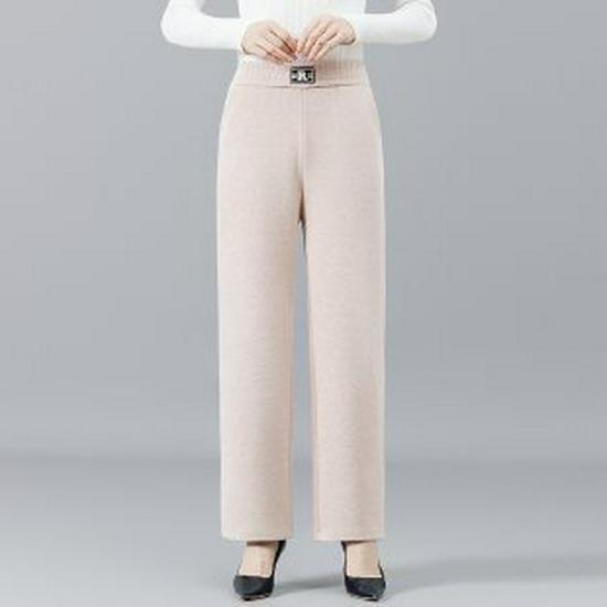 

Spring & Autumn Fashion Pants for Middle-Aged Moms - Slimming, Loose, Straight-Leg, Versatile, Casual Long Pants for Women 2XL--Recommended for 90-110 jin