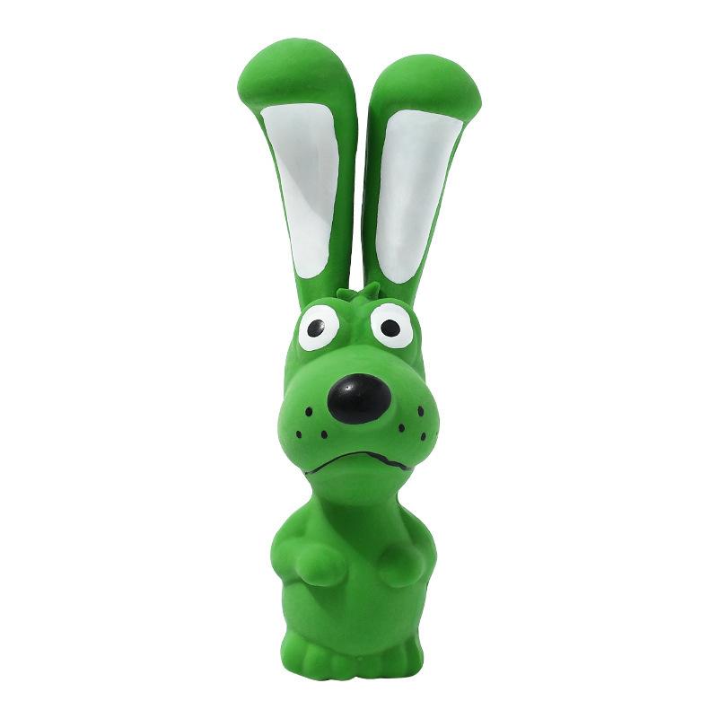 New Type of Pet Latex Toy: Long-eared Rabbit Animal Teeth Grinding and Cleaning Natural Latex Sound-making Toy