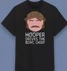 Hooper fährt das Boot Chef Jaws Film T-Shirt Geschenk für Freunde Alle Größen S-45XL