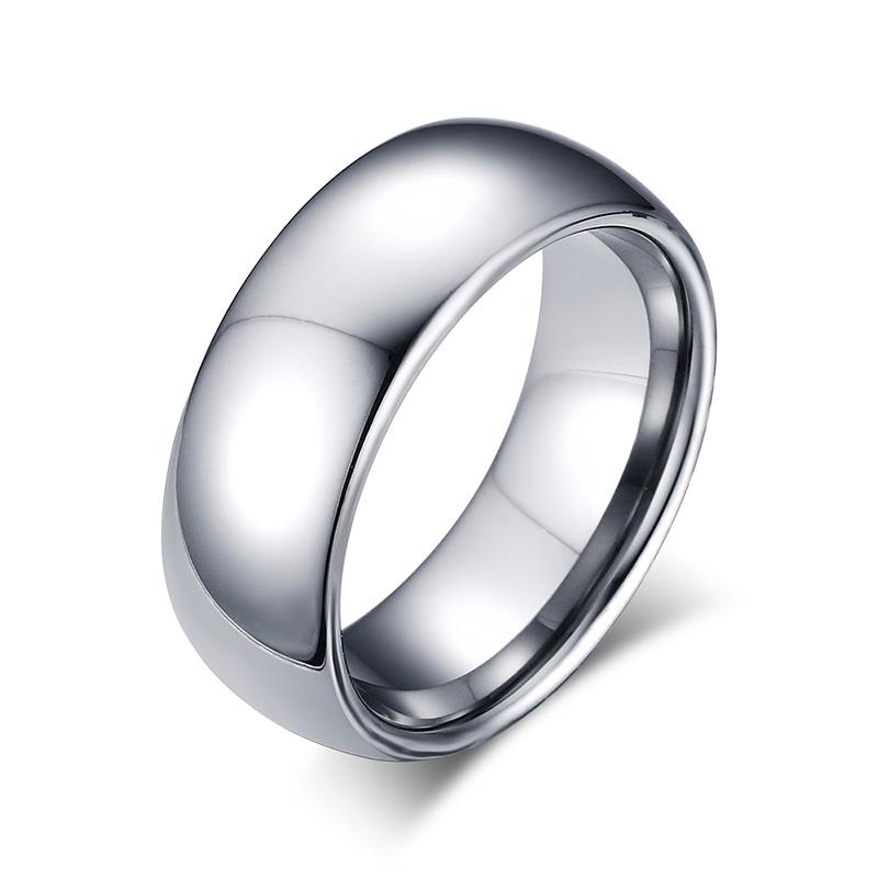 Vnox Classic Men Rings Real Tungsten Male Wedding Jewelry Hand polished High Quality 6