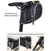 Bike Saddle Bag Polyester Reflective Strip Large Capacity Carrying Bag for Riding Cycling