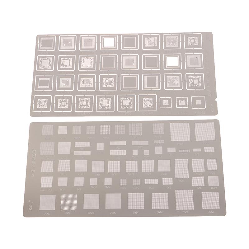 4Pcs Universal Bga Reballing Stencil For Mtk Msm Cpu Pm Power Ic Planting Soldering Net