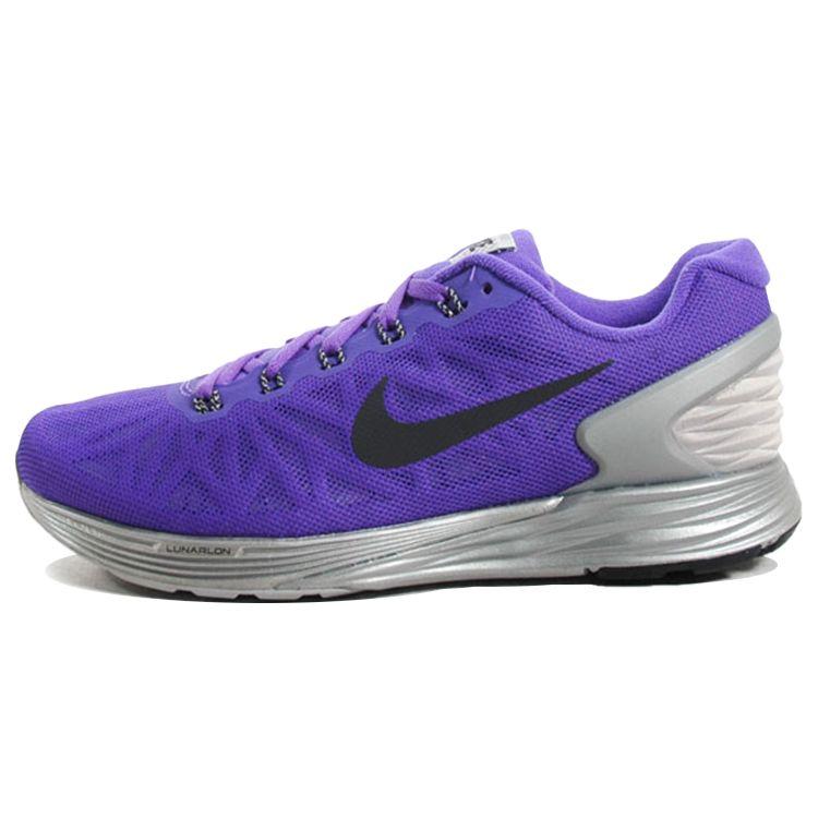 Nike LunarGlide 6 Flash Women Sneakers Purple Hyper-Grape Reflect-Silver 683652-500