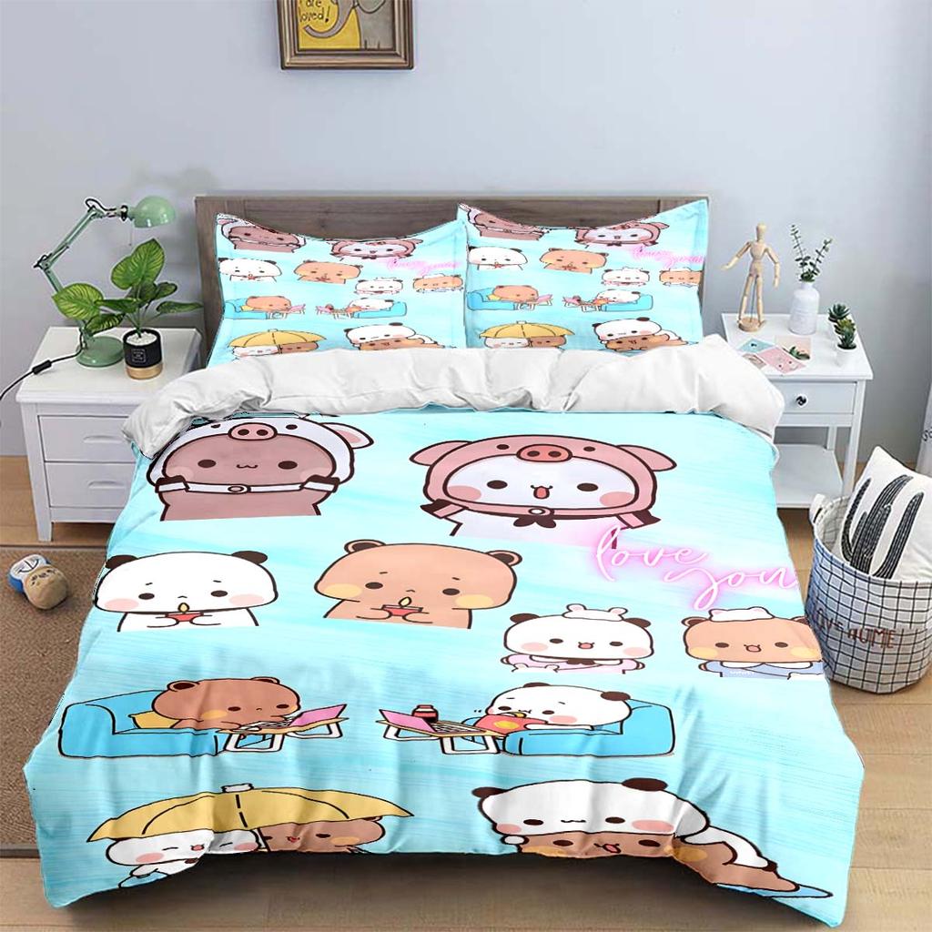 Exquisite Cartoon  B-Bubu Wallpaper  Anime Digital Printing Bedding Set Duvet Cover Comforter Bed  Youth Kids Girl Boys Gift