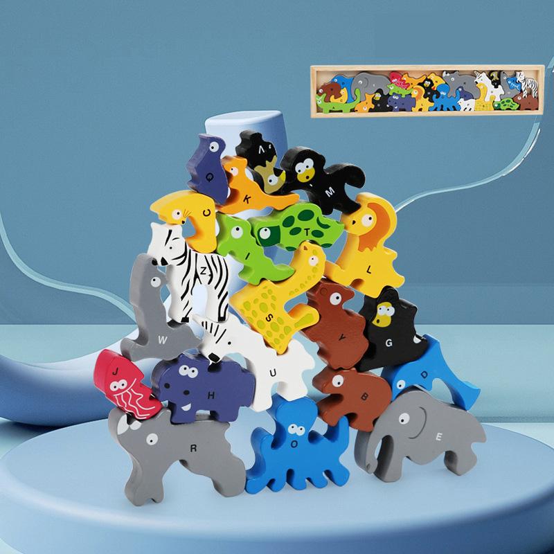 Dětské dřevěné puzzle hračka Montessori 3D zvířecí farma dopravní hra předškolní rané učení vzdělávací hračky pro děti