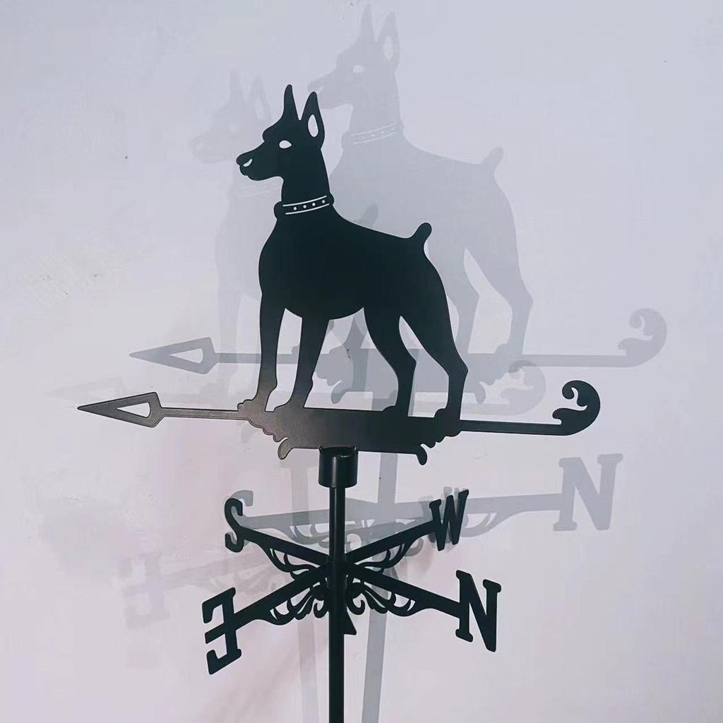 Veleta de Hierro Soporte Metálico para Tejado Indicador de Dirección del Viento con Adorno Veleta para Boda Valla Fiesta Decoración de Escena de Jardín