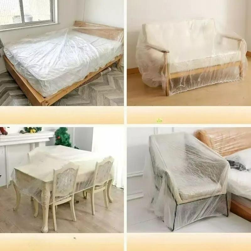 Disposable Elastic Dust Cover Bed Sheet 240x360cm Single Use Protective Cover with Elastic Edges for Mattress Protection and Dust Prevention