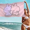Cartoon A-Asamimichan Süßes Strandtuch Bunte Handtücher Mikrofaser Schnelltrocknend Sandfrei Strand Yoga Spa Fitnessstudio Pool