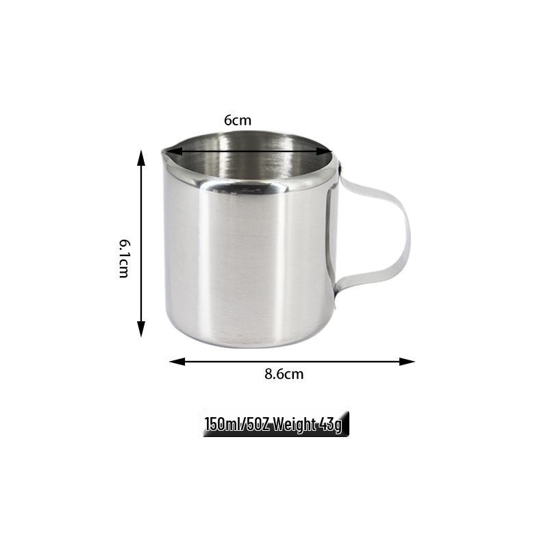 304 Stainless Steel Mirror Polish Milk Frothing Cup - Mini Coffee and Milk Pot