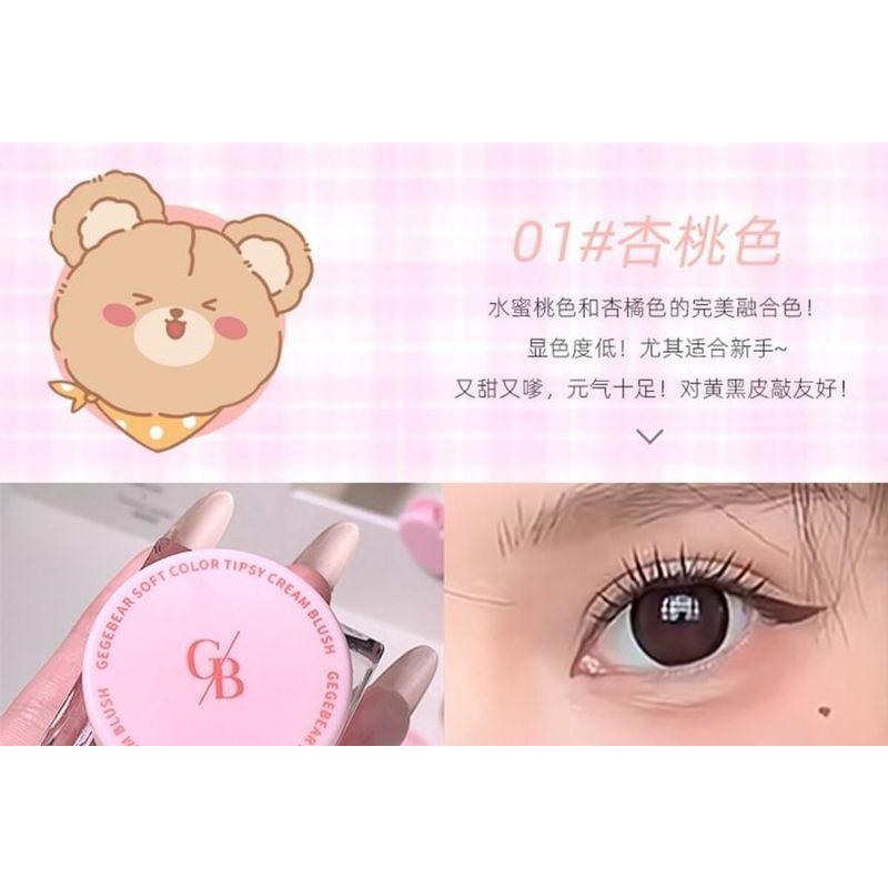 Gege Bear - Weiche Farbe Tipsy Cream Rouge für die Wangen - 1-4