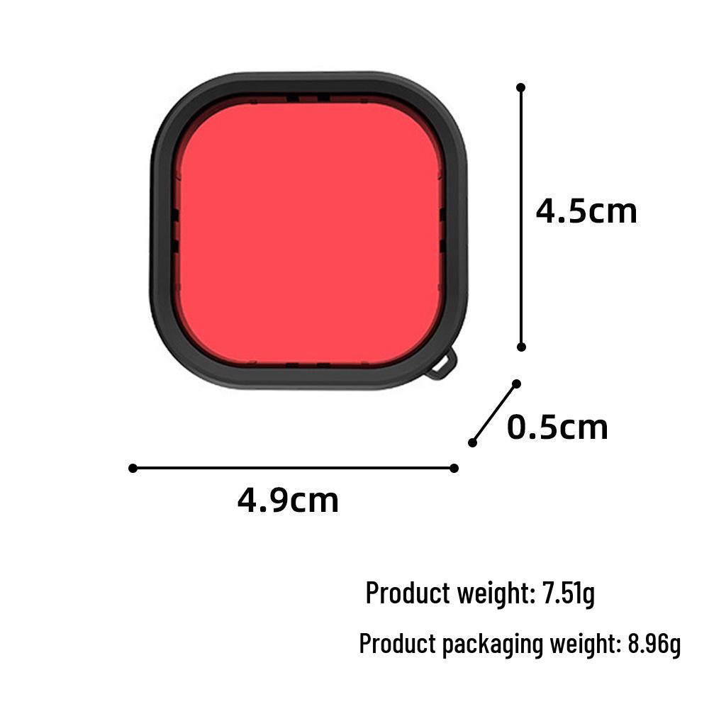 GoPro Hero 9-13 Waterproof Housing Three-Color Filter Lenses - Diving Accessories