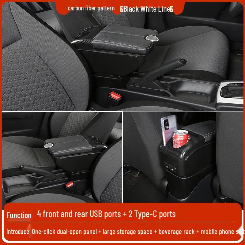Mazda 2 Sedan/Hatchback Center Armrest Storage Box - Changan Jinxiang Modification Accessories