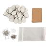 Sublimation Earring Blanks Set 250 Pcs Water Droplets Earring Pendant Ear Hook Cardboard Thermal Transfer Earrings Set
