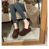 Giant Soft Waxy!! Baotou with One Foot On Thermal Cotton Shoes with Plush and Fluffy Half Slippers Women's Wear 2025 Autumn and Winter Models