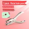 Rubber Grip Handheld Round Hole Punch Pliers