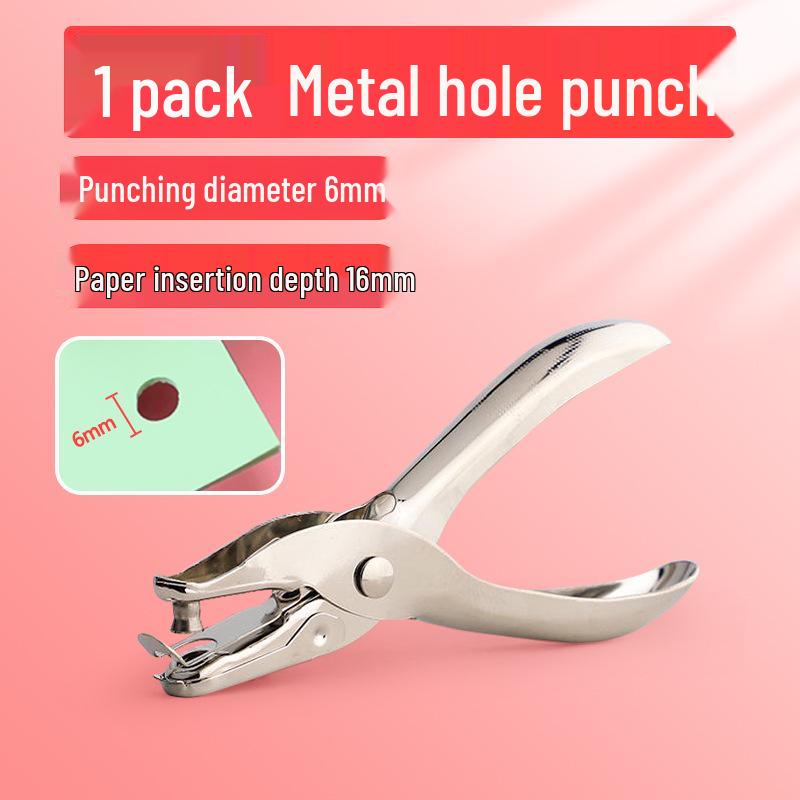 Rubber Grip Handheld Round Hole Punch Pliers