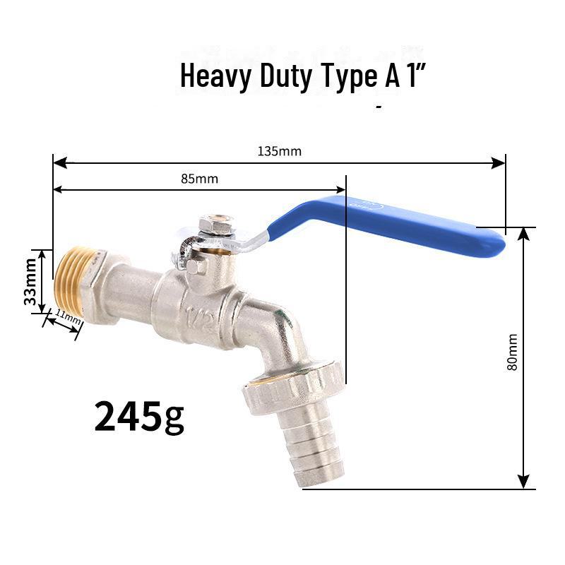 Outdoor Double-Control Brass Faucet for Kitchen and Garden