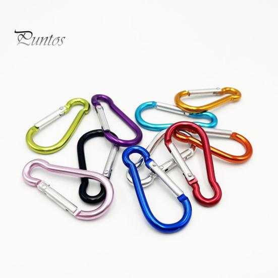 Mountaineering Buckle 10Pcs Backpack Strong Load-bearing Gourd-shaped Aluminum Climbing Carabiner Alloy Fast Hanging Key Outdoor Accessories