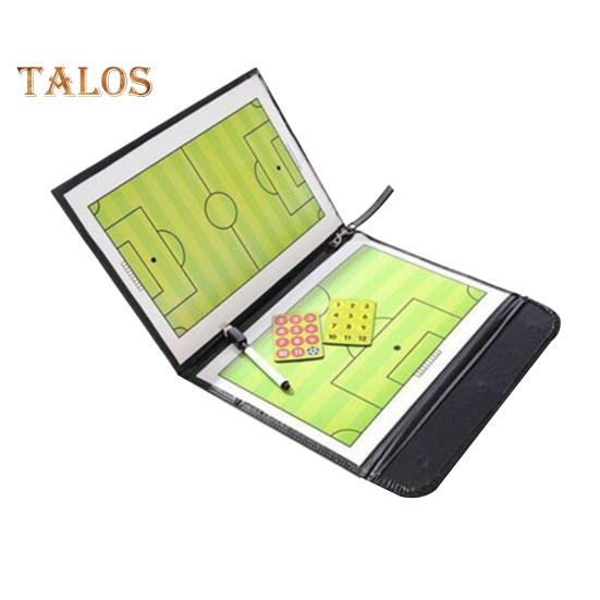 

Футбольная тактическая доска, магнитный тренерский планшет, складная стратегическая доска с маркерами, чехол из искусственной кожи для тренировок и игровых дней Football