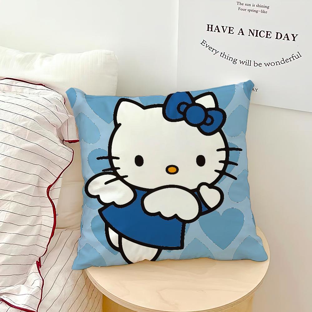 cartoon art cute cat h-HelloKitty SRO cushion cover soft Pillow Case for Sofa Living Room Home office Decor Protective Covers