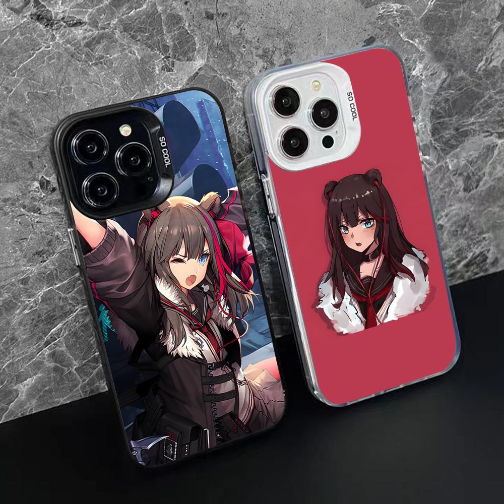Arknights Zima Translucent Mobile Phone Case for iPhone 17 16 15 14 13 12 11 X XR XS Air Pro Max Plus Colorful Cover
