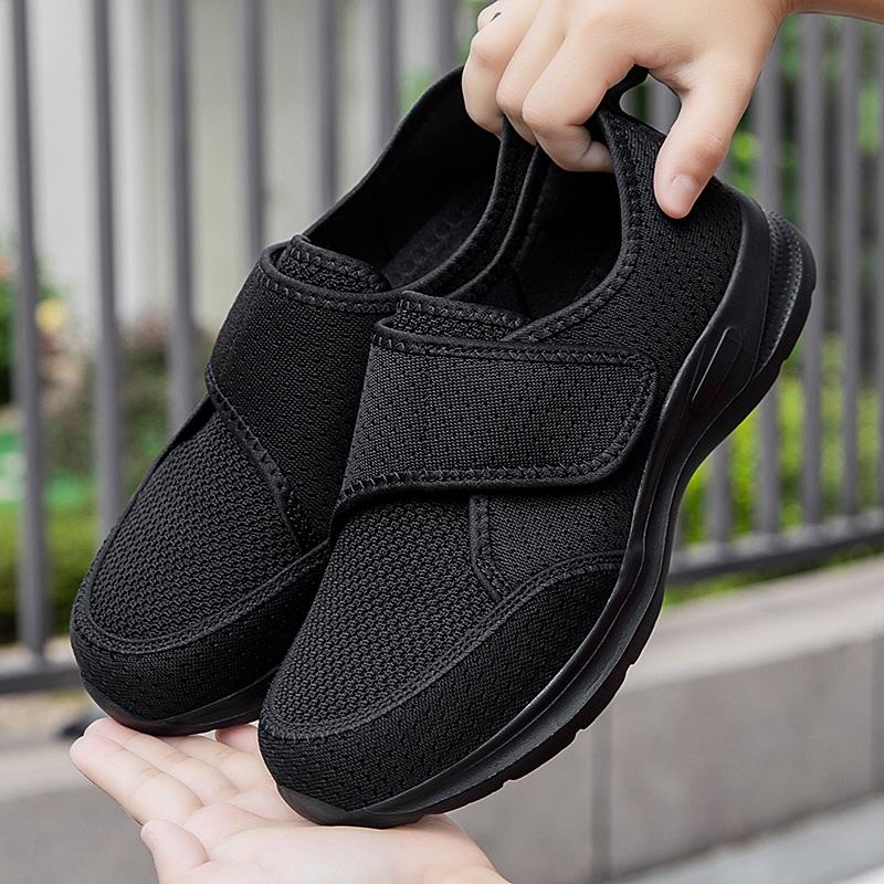 Dames Vulkaniserte Sko Ortopedi Brede Føtter Hovne Gåsko Hallux Valgus Justering Pustende Diabetessko for Kvinner