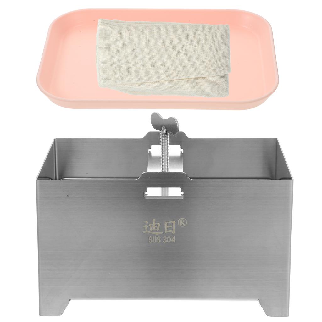 SHOWERORO Presse à Tofu 140x105x95 Mm Moule à Tofu En Plastique Résistant Évacuation Rapide Cuisine Maison Ustensile De Fabrication De Fromage Fait Maison