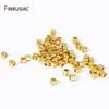 Trendy 3mm Separator Beads 18K Gold Plated Brass Cube Spacer Beads Loose Beads For DIY Bracelet Necklace Making Accessories