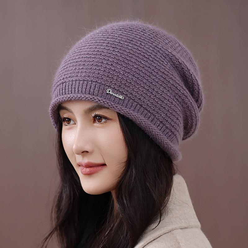 Women's New Stacking Hat, Warm Hat, Women's Cold-proof Wool Hat, Autumn and Winter Knitted Hat