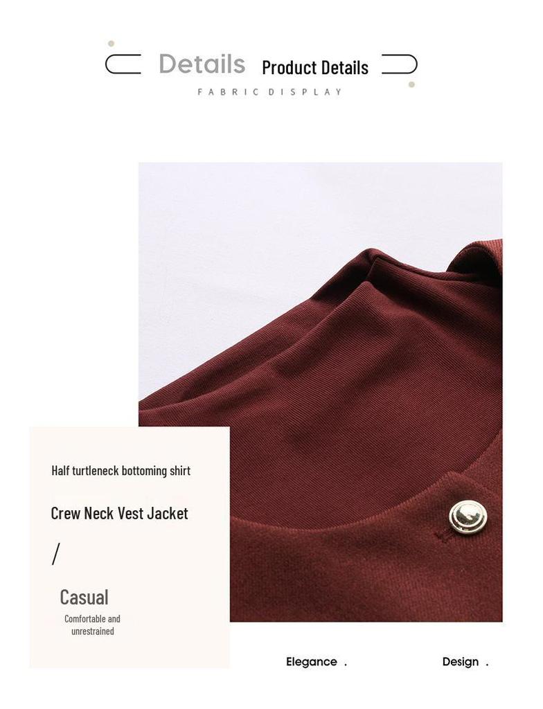 Conjunto de Camisa, Chaleco y Falda Slimming para Mujer Primavera 2025