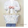 Large Tote Perfect for and Lightweight and with a Stylish and Cute LC Floral Made In Sugar Flower Blue [Cyalel Yahata] Women's Bag, Commuting, School,