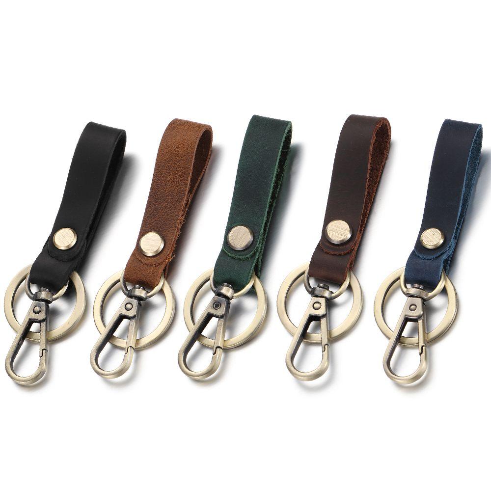 New Gift For Him Friendship Gift Car Key Ring Accessories Bag Pendant Leather Keychain