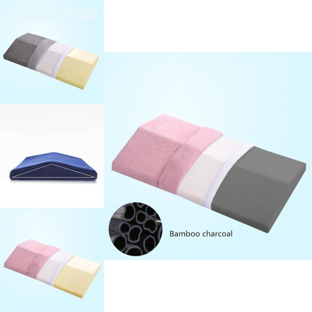 Premium Memory Foam Lumbar Support Wedge Pillow For Ultimate Back And Leg Comfort