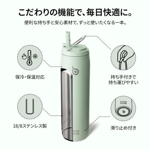 BOTTLE BOTTLE 1 Liter Vacuum Insulated Stainless Steel Water Bottle with Straw, Handle, Leak-Proof, Wide Mouth, 1000ml, Sports Bottle, for Boys, Girls