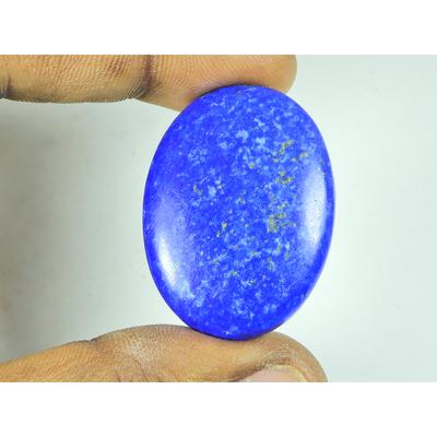 27X37X06 MM Prírodný Lapis Lazuli Oválny Tvar Cabochon Voľný Drahokam 75ct. SY-526